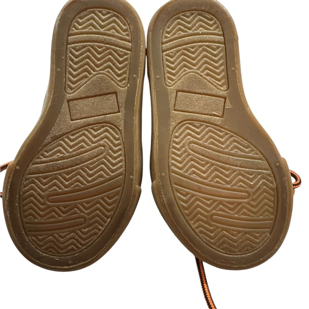 Gymboree Boys Light Brown Canvas Fall Boots/Hi Top Sneaker Toddler S6 Preowned
